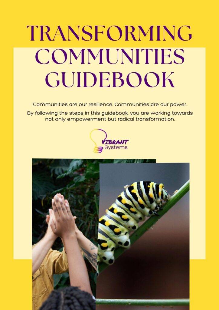 The Transforming Communities Guidebook outlines a path towards changing communities based on clear vision, values-based actions, and strategic planning.