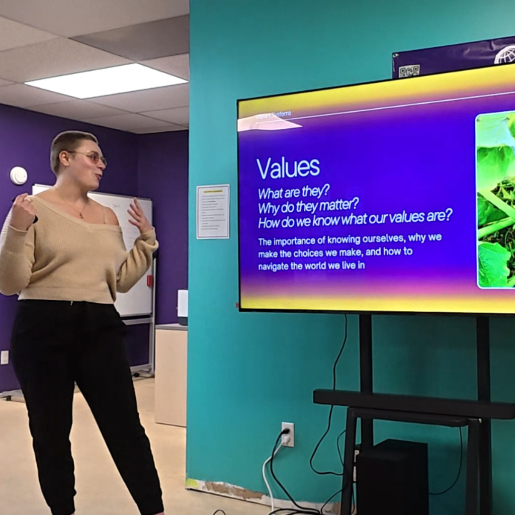 Values help us live in right relationship with change, because we are claiming our agency in how we want to change.